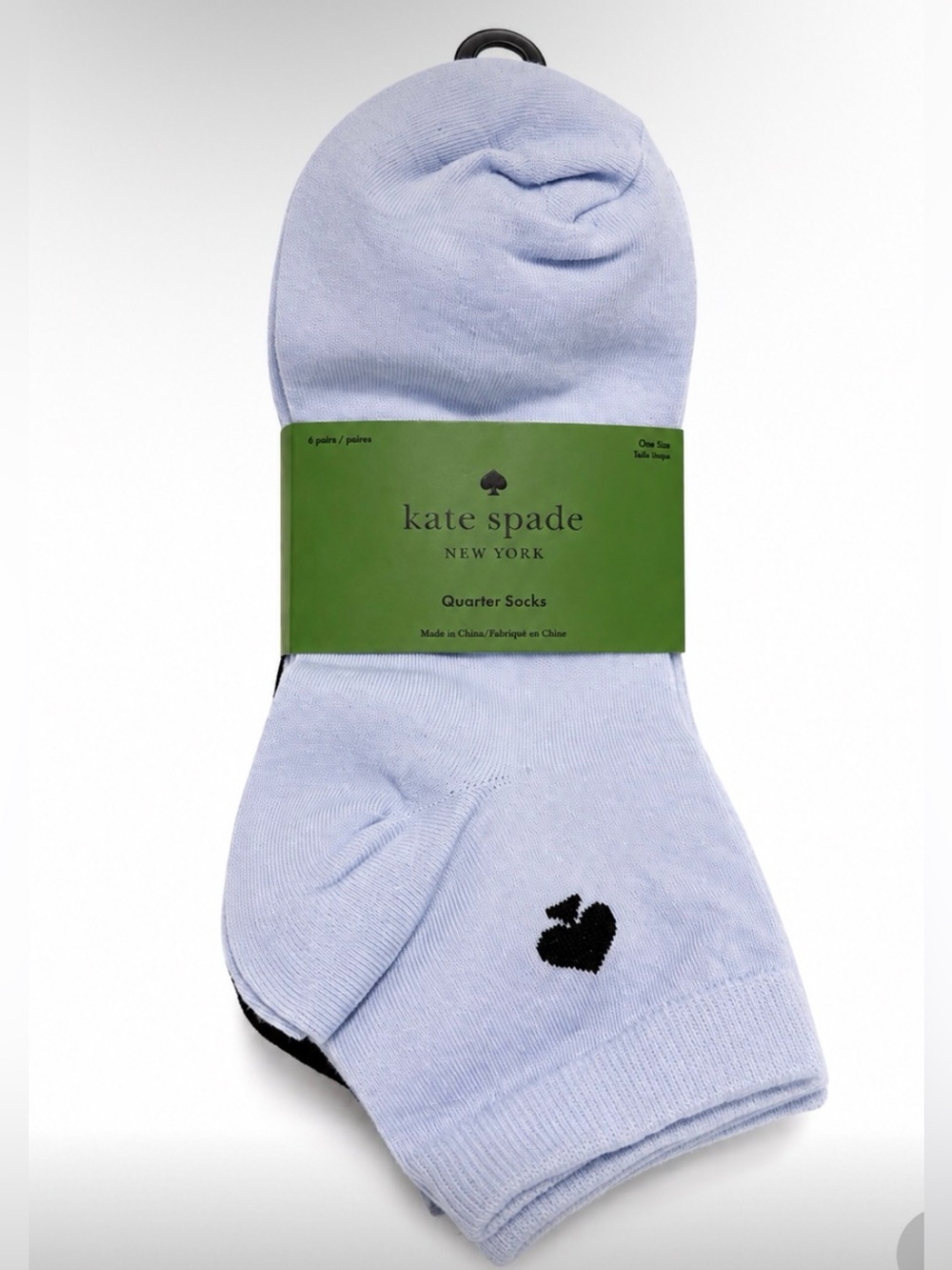 Kate Spade 6-Pack Quarter Socks – Shades of Blue